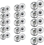 120 Sets 3 Sizes Snap Buttons Metal Fastener Press For Sewing Silver. Fixed Price $8.79.
