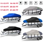 11FT-24FT Boat Cover 210D Waterproof Fit Pontoon V-hull Fish Ski Bass Runabouts. Fixed Price $49.99.