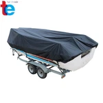 New Black Boat Cover For Fishing V-hull Tri-hull Runabout Waterproof Trailerable. Fixed Price $30.87.