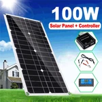 100W Solar Panel Dual Usb Output Battery Charger 60A Home Rv Camp Outdoor Garden. Fixed Price $65.99.