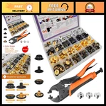 Sunor 100 Sets Heavy Duty 15MM Metal Snap Fasteners Kit For Clothing Leather. Fixed Price $69.99.