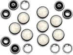 Craftmemore 20 Sets 12MM Snaps Fasteners Pearl-like Prong Button For. Fixed Price $23.32.