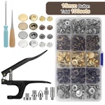 100 Pcs Snap Fastener Button Kit 15MM Press Studs With Pliers For Leather Craft. Fixed Price $18.04.