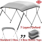 Kakit Pontoon Bimini Top Boat Cover 3 Bow 8 Ft Long 54"-60" W/poles. Fixed Price $151.19.