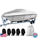 Sportyouth 17-19FT Trailerable Boats Covers Waterproof Uv Protection. Fixed Price $74.98.
