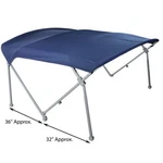 Deckmate Multi-width Heavy Duty Pontoon Boat Top 8' Length With Boot. Fixed Price $374.99.