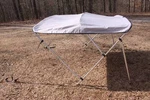 New Grey/gray Vortex 3 Bow Bimini Top 6' Long 67-72" Wide, 46" Tall. Fixed Price $245.99.