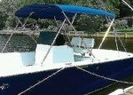 Covers 604A02 3 Bow Bimini Top 79-84IN Jet Black Canvas Made By Carver.... Fixed Price $481.73.