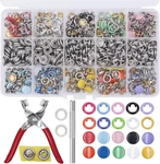 Eutenghao 804PCS Fasteners Tool Kit Hollow And Solid Metal Prong Snaps Butt. Fixed Price $28.74.