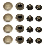Craftmemore 50 Sets Antique Brass Snap Buttons 15MM (0.59"),. Fixed Price $21.46.