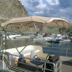 Carver Replacement Tan (linen) 4 Bow Pontoon Boat Bimini Top 510A12 And Boot. Fixed Price $289.00.
