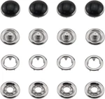Zczqc 30 Sets 10MM Black Pearl Buttons Metal Ring Snaps Popper. Fixed Price $13.18.