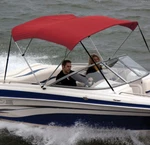 Shademate Pontoon Boat Bimini Top Cover/boot, 3-BOW 6'L, 46"/54"H, 67"-72"W. Fixed Price $90.00.
