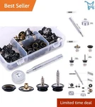 Marine Grade Canvas Upholstery Boat Cover Snap Fastener Kit Black 80 Pcs. Fixed Price $23.98.