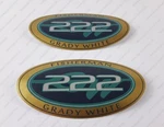 Grady White 222 Fisherman Logo Decals Stickers 5" X 2.7" 2PCS.. Fixed Price $25.49.