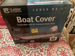 Classic Accessories 20-143-111001-00 Lunex RS-1 Boat Cover Model Gray. Fixed Price $65.00.