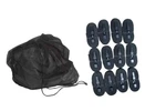 Tie-down Straps 12 Pack Kit 96" / 8'L + Black Mesh Boat Cover Storage Bag Combo. Fixed Price $39.99.