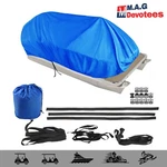 21-24FT Waterproof Heavy Duty Boat Cover Trailerable Pontoon Dust Resistant Blue. Fixed Price $35.43.
