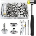 Canvas Kit, 186PCS Snaps Button, Heavy Duty Fastener Tool Set, Stainless.... Fixed Price $21.19.