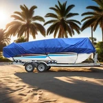 17-19 Waterproof Trailerable V-hull Boat Cover Heavy Duty Fabric Storage New. Fixed Price $25.78.