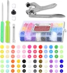 Plastic Snaps With Button Pliers And Storage Box T5 Size 20, Multicolor. Fixed Price $24.64.