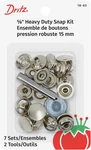 18-65 Heavy Duty Snap Fastener Kit, Size 24 (5/8-INCH), Nickel-plated Brass, 7. Fixed Price $11.89.