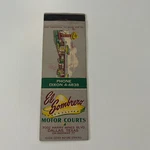 El Sombrero Motor Courts Harry Hines Dallas Tx Vintage Matchbook Cover TMB41-3. Fixed Price $13.50.