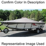 Carver 77524S-11 Styled-to-fit Travel Boat Cover, 7.6 Oz. Sun-dura Mist Gray New. Fixed Price $447.92.