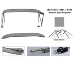 3-BOW Stainless Steel Bimini Top Compatible With Maxum 2400 Sc I/o 1990-1992. Fixed Price $572.44.