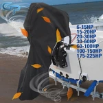 For 6-225HP Motor Black 600D Boat Cover Full Outboard Engine Waterproof. Fixed Price $20.96.