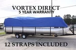 Vortex 25 - 26 Ft Ultra 3 Purpose Pontoon Boat Cover/blue. Fixed Price $1188.00.