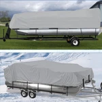 21-24FT Pontoon Boat Cover Trailerable Waterproof Blue Grey. Fixed Price $34.94.