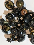 10 Piece Black Caps, Sockets & Screw Studs For Car Truck Auto Camper. Fixed Price $22.30.