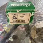Auveco 7677 1/4 Barrel Length Button Fasteners Nickel Brass. Fixed Price $15.00.