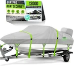 1200D Waterproof Boat Cover For 16-18.5FT V-hull Bass Deep Gray. Fixed Price $179.99.