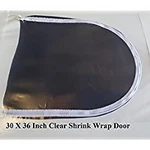 30 X 36 Clear Shrink Wrap Door Zipper Access. Fixed Price $14.99.