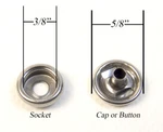 Cap & Socket, Marine Grade Stainless Steel, Fasnap Brand. Fixed Price $7.19.