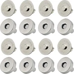 20 Set Magnetic Snaps, Purse Bag Fastener Clasp Silver 14MM. Fixed Price $10.94.