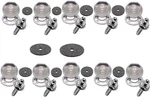 Loxx Style Guitar Strap Lock System Stainless Steel Fits & Bass 10 Sets. Fixed Price $66.00.