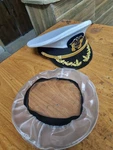 Us Navy Officer Cap, Commander Captain Rank With Waterproof Cover. Fixed Price $66.99.