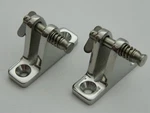 2 New Attwood Ss 316 Straight Deck Hinge W/ Quick Release Marine Boat Bimini Top. Fixed Price $19.95.