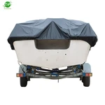 New Boat Cover Fishing V-hull Runabout Trailerable Black Waterproof 11-13FT. Fixed Price $23.04.