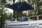 New Vortex Navy Blue 4 Bow Pontoon/deck Boat Bimini Top 8' Long 73-78" Wide. Fixed Price $255.99.