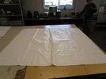 Privacy Enclosure Curtain White 59 1/2" Long X 74" Wide Marine Boat. Fixed Price $71.95.