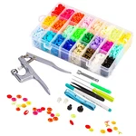 Lynda Snaps And Pliers Set, 360 Sets T5 Plastic Buttons For Sewing. Fixed Price $24.99.