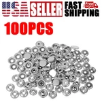 Stainless Steel Press Stud Fastener Snap Cover Cap Button Marine Boat Canvas Kit. Fixed Price $8.29.