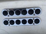 O2F Bayliner Capri Boat Step Pad Set (2) Rounded Chrome Rubber 7 1/4" X 1/2". Fixed Price $34.99.