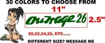 Boston Whaler Outrage Decals Pick Your Color And Boat Length. Fixed Price $24.00.