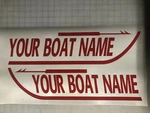 Boston Whaler Style Custom Boat Name Decals Made Order With Your. Fixed Price $19.95.
