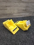 Maxxhaul 50503 High Visibility Heavy Duty Poly Foam Wheel Chock 8" Yellow. Fixed Price $16.00.